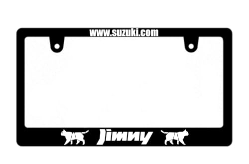 

[New Vehicle Inspection Standard Compliant] Suzuki Jimny Cat License Plate Frames (Front and Rear) - Set of 2, Original Design, for Jimny Suzuki Kei C