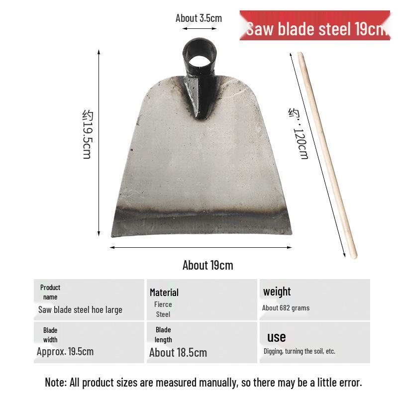 Manganese Steel Agricultural Weeding Hoe for Bamboo Shoots - Thickened for Soil Turning and Land Reclamation