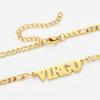 Gold/Silver/Rose Gold Color Twelve Constellations Stainless Steel NK Chain Pendant Necklace Female Jewelry 18+2in