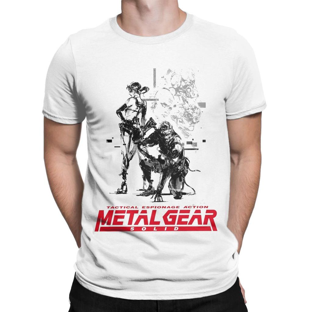 Men Women's Metal Gear Solid 3 Snake Raiden Shooting Game T-Shirts Novelty Cotton T Shirts Top Tee Clothes Graphic Printed