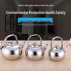 Stainless Steel Teapot Kettle with Filter - Flat/Spherical Base, Exquisite Design