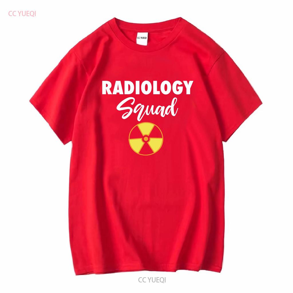 Radiology Squad RadiologisT T Shirt X ray Tech Rad Graduate long or short sleeves vintage Washed Top For Everyday Wear
