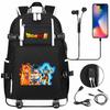 Vegeta Sun Wukong Dragon Ball Ultra USB Headphones Teen Student School Bag Men's and Women's Leisure Travel Backpack