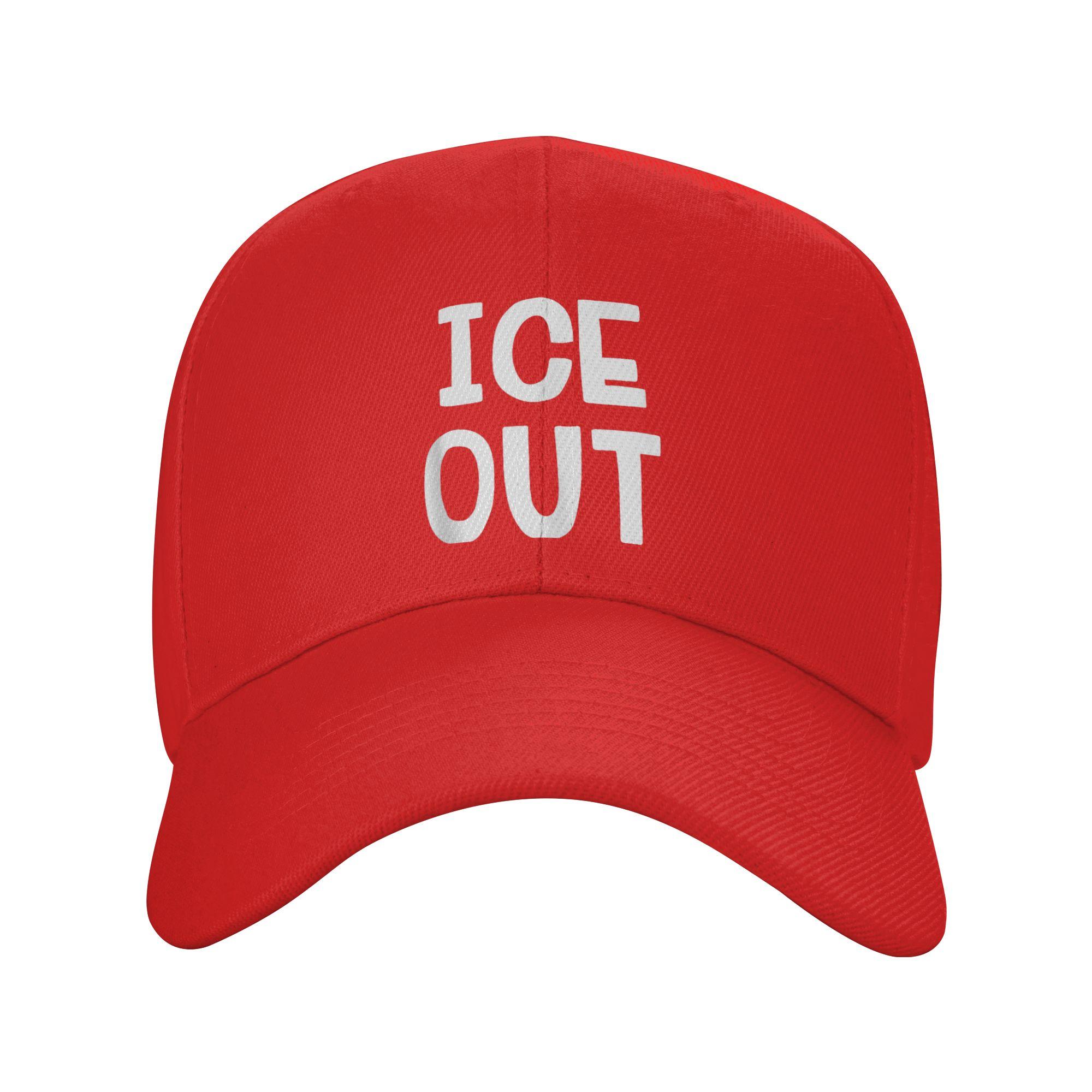 

ICE Out Print Sun Baseball Cap Summer Unisex-Teens Print Trucker Hat Wholesale Casual Outdoor Gym Baseball Caps One Size