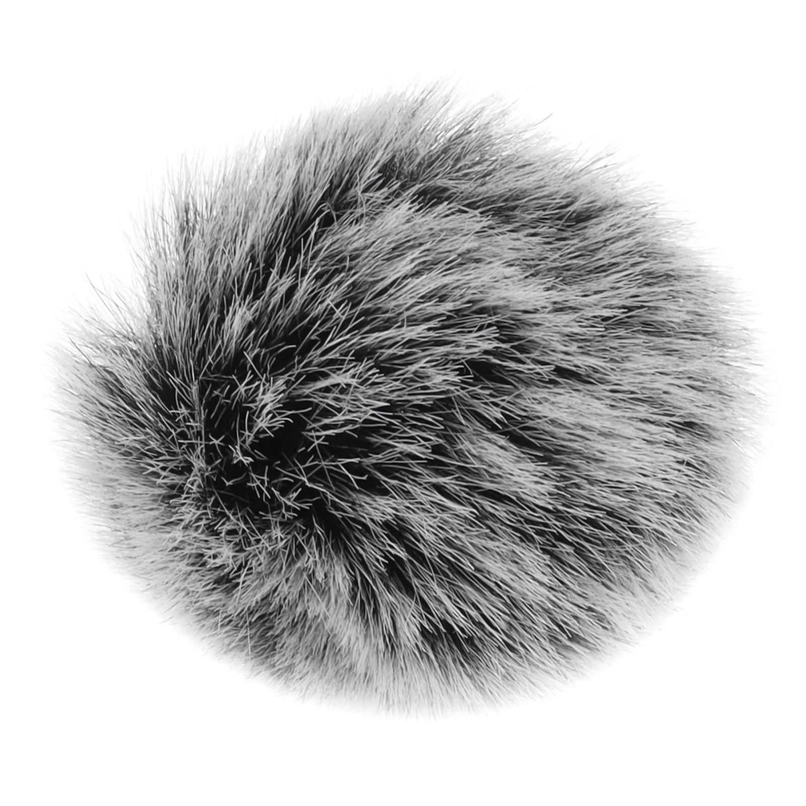 

Wind Muff Outdoor Furry Windscreens Петличний мікрофон Лобове скло для петличного мікрофона на лацкані / міні-мікрофона сірий колір