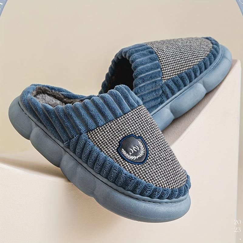 Pantofole da Casa per Uomo Taglia Grande Calde Corto Peluche Memory Foam Morbide Traspiranti Comfort Scarpe da Interno Accoglienti Invernali Pantofole da Camera da Letto Uomo