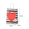 12 Pieces Party Favor Tote Valentine's Day Gift Bag Retail Goods Wrap Boys Girls