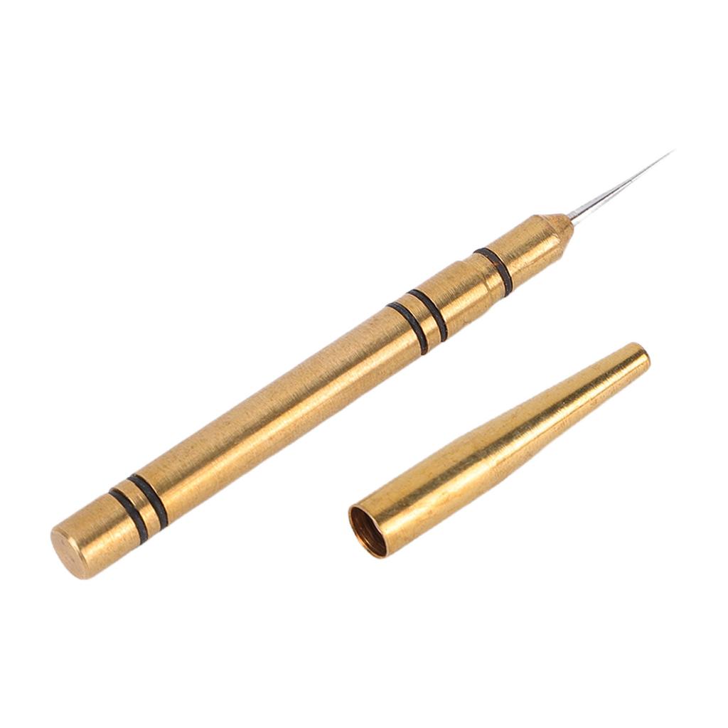 Brass Watch Oiler Professional Watch Oil Pen Lubrication Tool with Protective Case for Watchmaker Sewing Machine