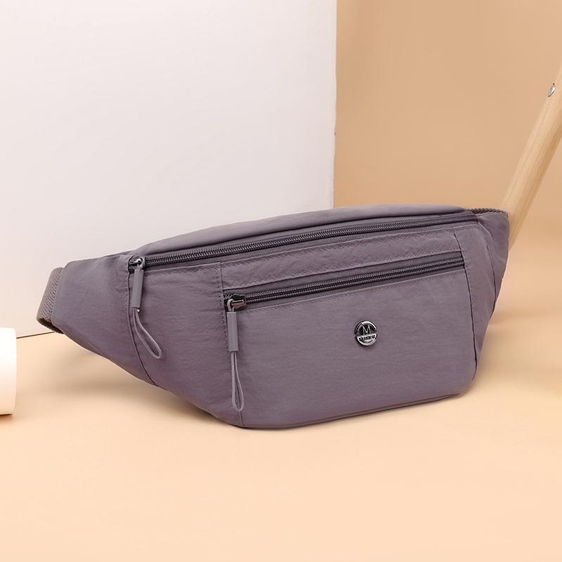 Sports Outgoing Waist Bag Lightweight Solid Color Women's Chest Bag Crossbody Bag