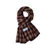 New Winter Thickened Korean Style Student Shawl Dual Purpose Warm Scarf Green Retro Plaid Scarf for Women