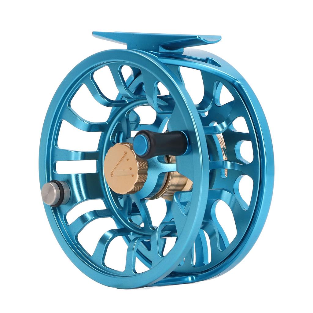 Fly Fishing Reel Blue 5 7 Drag System Part 3ATM 90mm OD Aluminium Alloy for Fishing Enthusiast Gifts