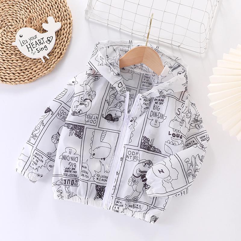 Lightweight Breathable Hooded Summer Jacket for Girls – Stylish & Sun-Protective