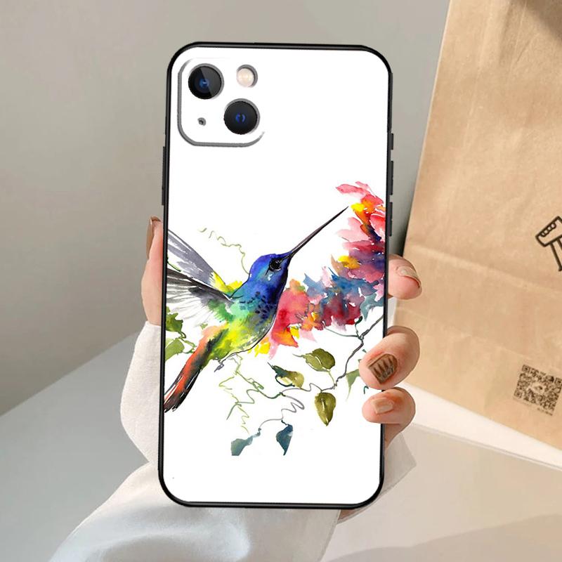 Hummingbird Phone Case For iPhone 17 Air 16 15 14 13 12 11 Pro Max 12 13 Mini 15 16 Plus 16e Cover Coque