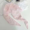 Lightweight Lace Triangle Scarf Sunscreen Ramie Head Scarf  Bag Accessories