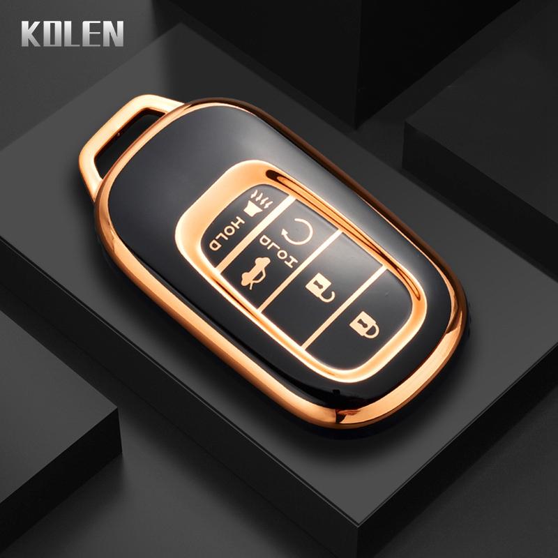 New Tpu Car Remote Key Case Cover Shell For Honda Civic  5 Buttons Protector Holder Fob Keyless Accessories