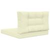 Outdoor Sofa Cushions 2 Pcs Cream Polyester
