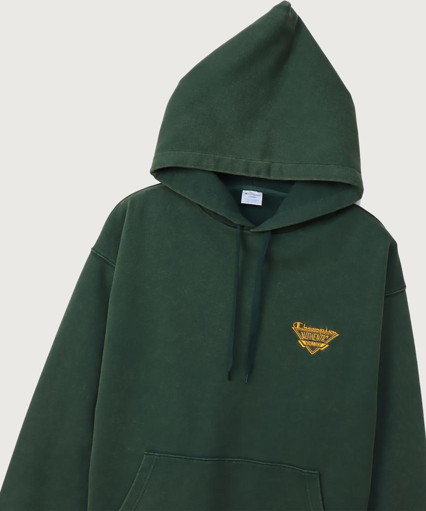 Jogtag Authentic Logo Oversized Hoodie Dark Green