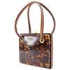 Fendi FF Handbag Party Bag Brown Plastic/leather Women Used
