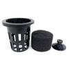 10pcs Aquarium decoration Hanging fish tank Mini Plastic Pot Polka Water potted planting cylinder cup aquarium accessories Black