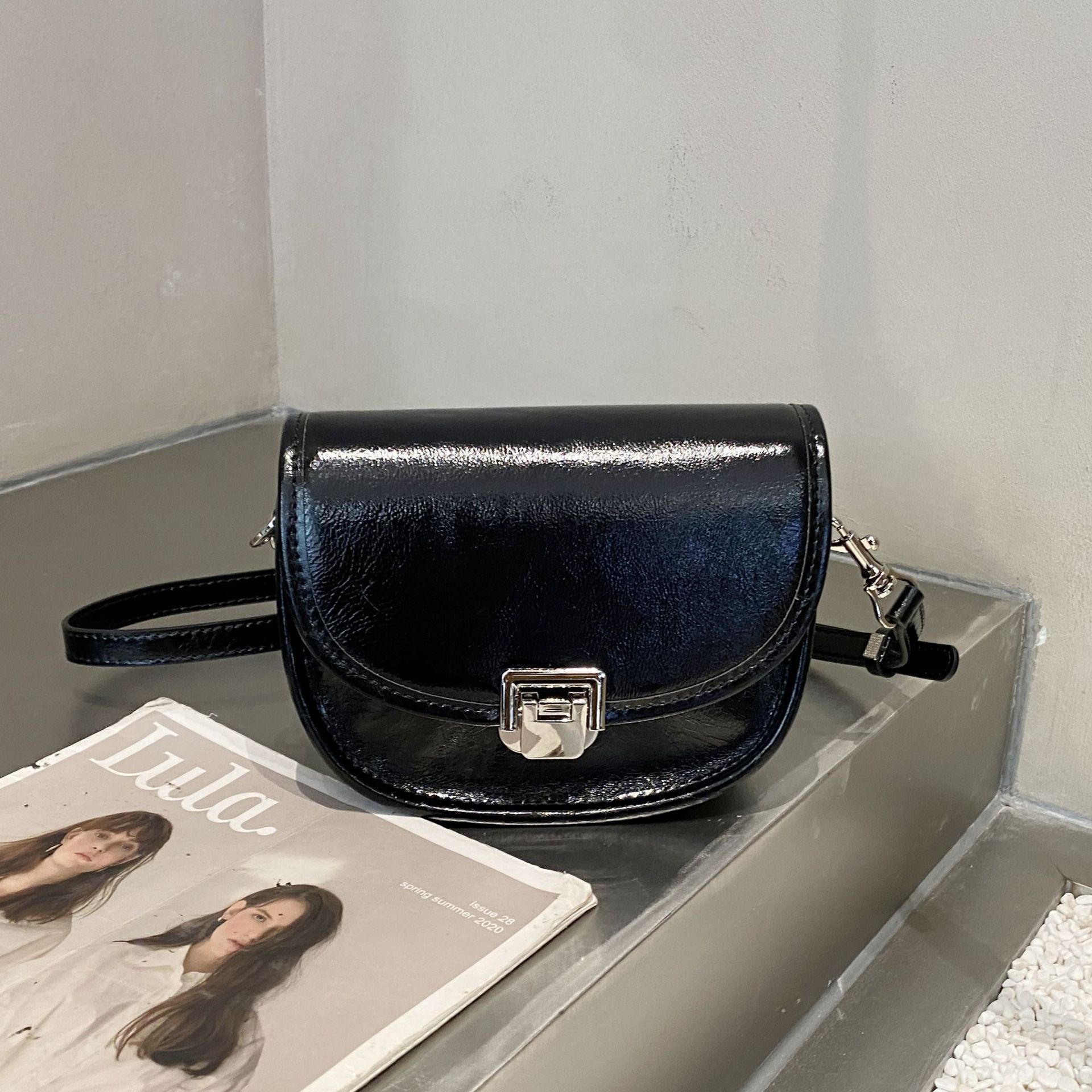 

Женская сумка через плечо на одно плечо, Женская модная сумка чёрный