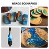 Kit Resina Epossidica Trasparente Cristallo per Arte, Gioielli, Artigianato, Resina Rivestimento e Indurente, Bicchieri Misurino, Bastoncini, Guanti in Gomma