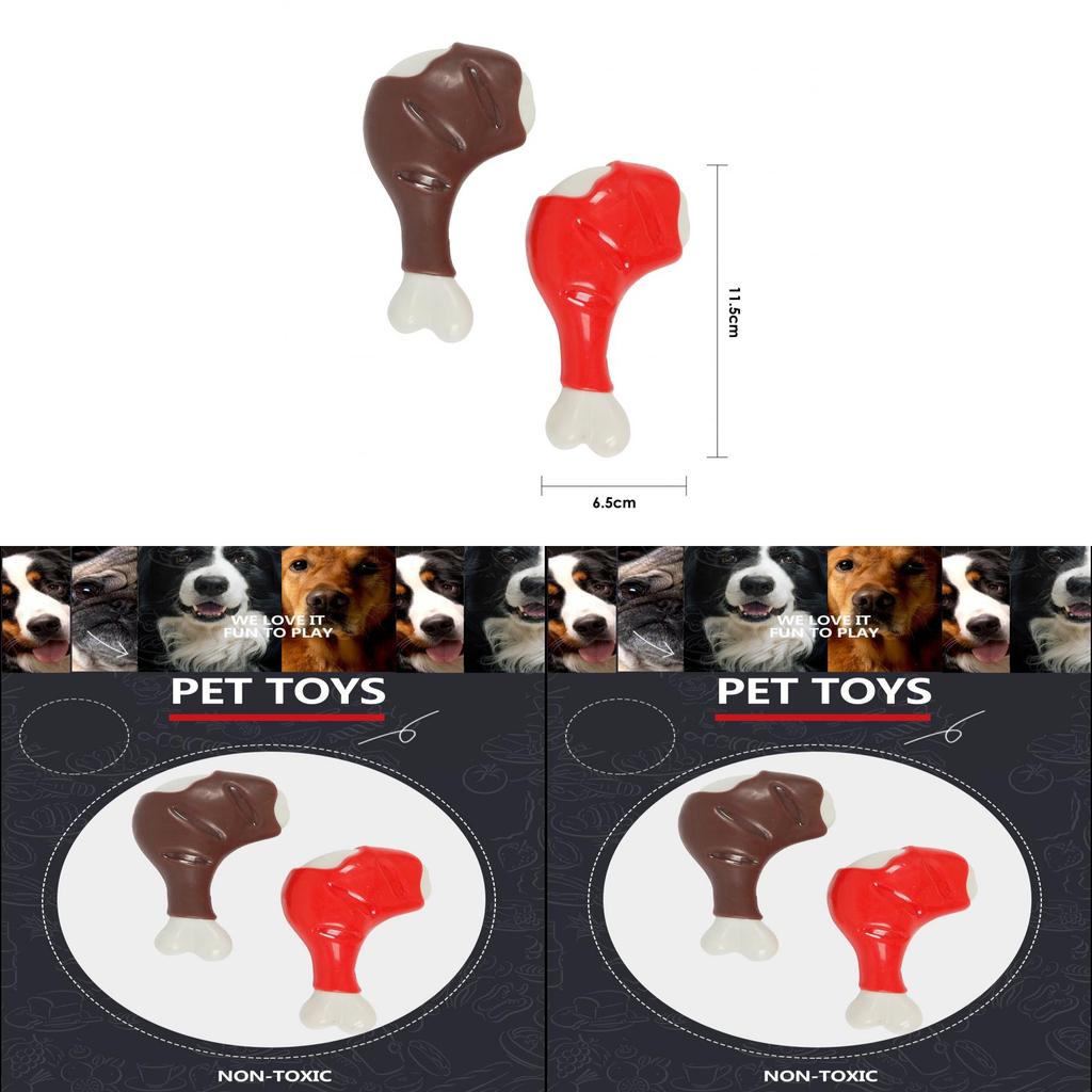 Dog Chew Toy With Tpr Bone For Strong Biting And Teething Pets
