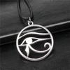 Vintage Horus Evil Eye Pendant Necklace African Egyptian Protection Amulet Charm Necklaces Lucky Ethnic Jewelry Gift