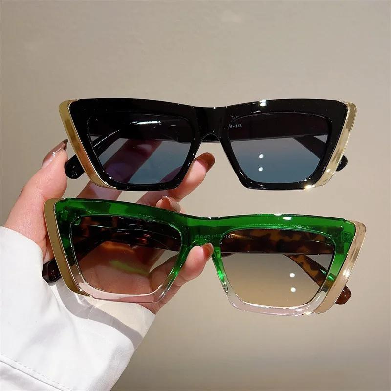 Classic Square Sunglasses Women For Men Fashion Vintage Trending Sun Glasses Punk Luxury Brand Designer Cat Eye Shades UV400