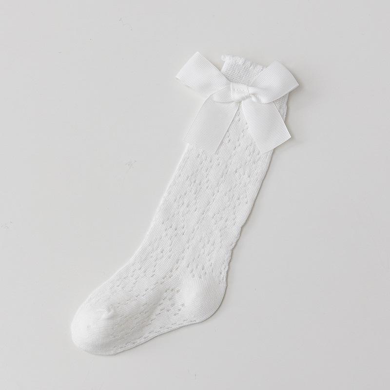 

Детские дышащие хлопковые гольфы до колена против комаров (0-3 года) M (1-3 years) белый