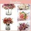 Elegant Artificial Flowers Fake Roses Bunches For Wedding And Home Decoration