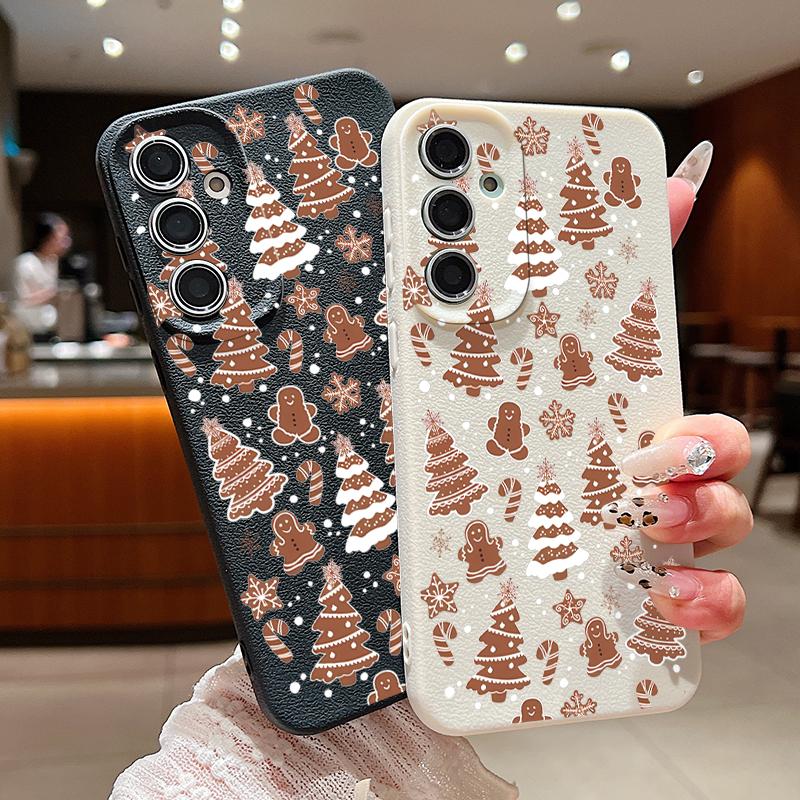 Cartoon Christmas Case For Samsung Galaxy A56 A16 A17 A36 A26 A55 A15 A25 A54 5G S25 S24 S22 Ultra S23 S26 FE A17 A37 A57 A18 Phone Cover