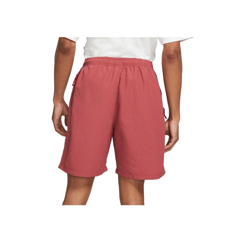 Nike Loose-Fit Logo Print Mid-Waist Straight Casual Shorts Men Bottoms Red DM4400-661