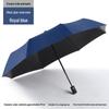 Automatic Dual-Use Folding Sunshade & Rain Umbrella with Black Coating and Custom Logo Printing Capability
