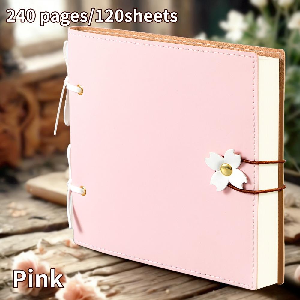 240 Pages Thickened Blank Wedding Album for Girlfriend, Boyfriend, Family