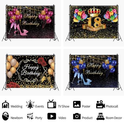 Alles Gute zum Geburtstag Hintergrund Banner Hintergrund Stoff Requisiten Party dekorieren