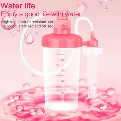 Reusable Vaginal Washing Device Vagina Irrigator Portable Peri-Bottle Manual Pressure Enemas for Postpartum Care