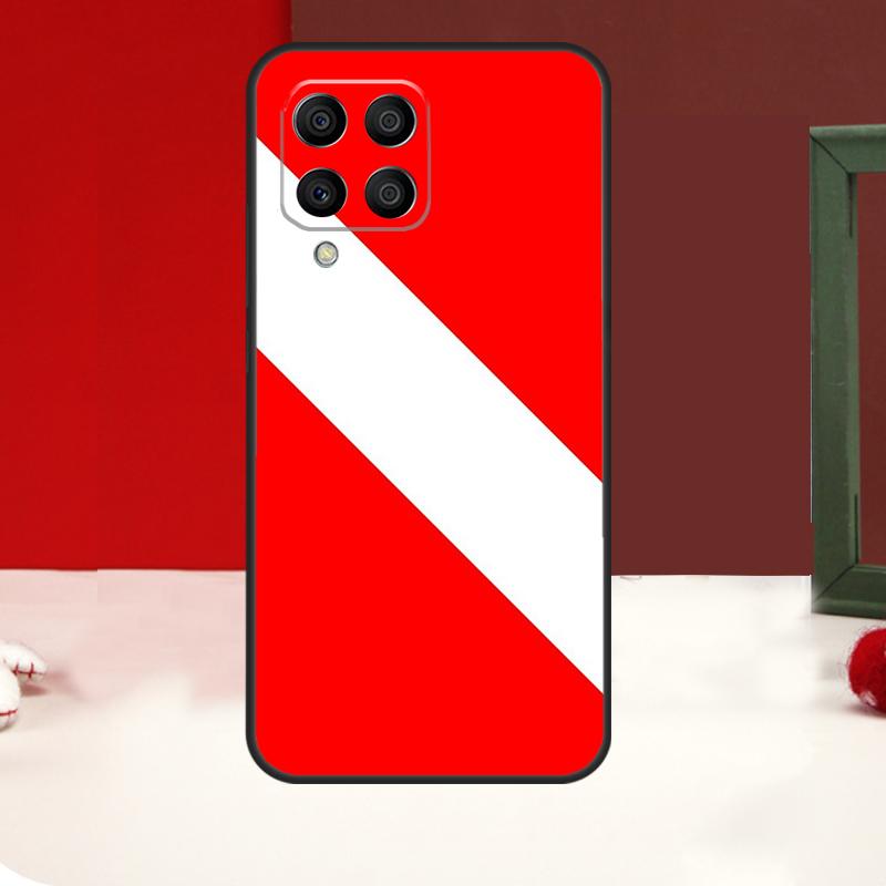 Diver Down Diving Flag Case For Samsung Galaxy M14 M34 M54 M13 M53 M56 M52 M32 M16 M11 M21 M31 M35 M12 M15 M36 M55