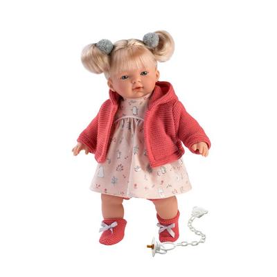 Magic Castle Sound Handgemachte spanische Babypuppe Aitana + Schnullerset, gemischte Farben