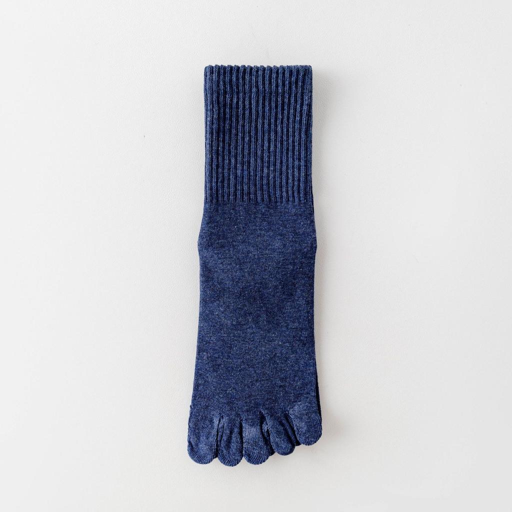 Five-Finger Socks, Men'S Cotton Spring And Autumn Antibacterial, Anti-Odor, Sweat-Absorbing, Breathable, Boneless, Seasonal Socks, Tabi-Toe Socks
