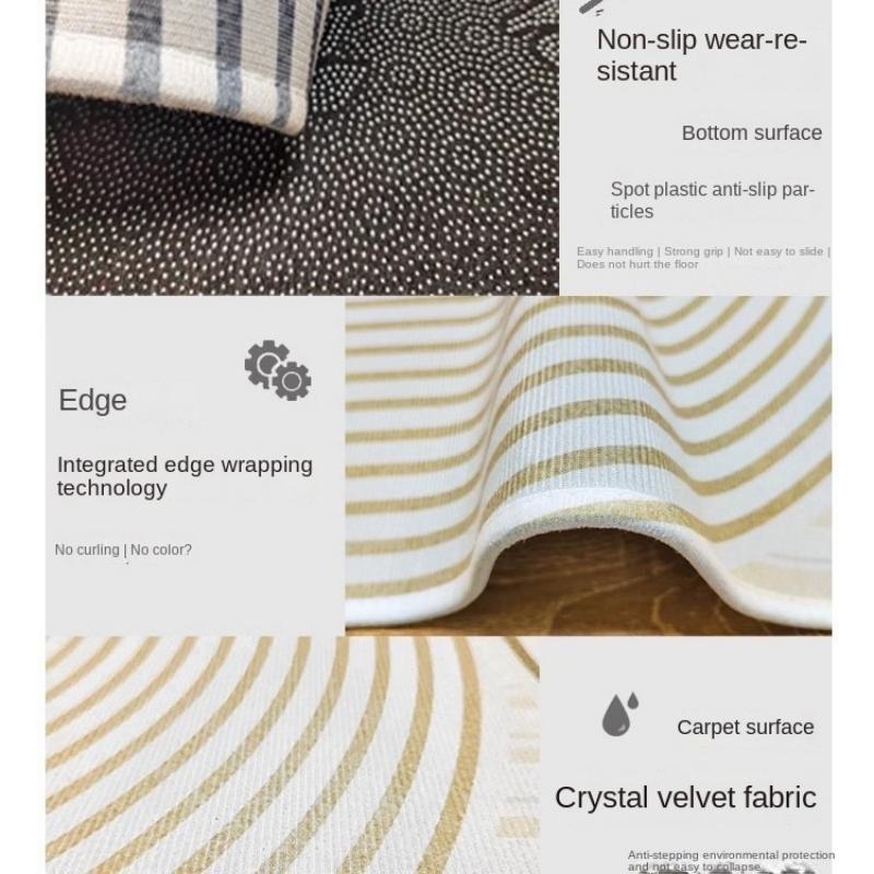 Simple Modern Carpet Living Room Sofa Coffee Table Cushion Light Luxury Home Decor Soft Cushion Bedroom Large Carpet