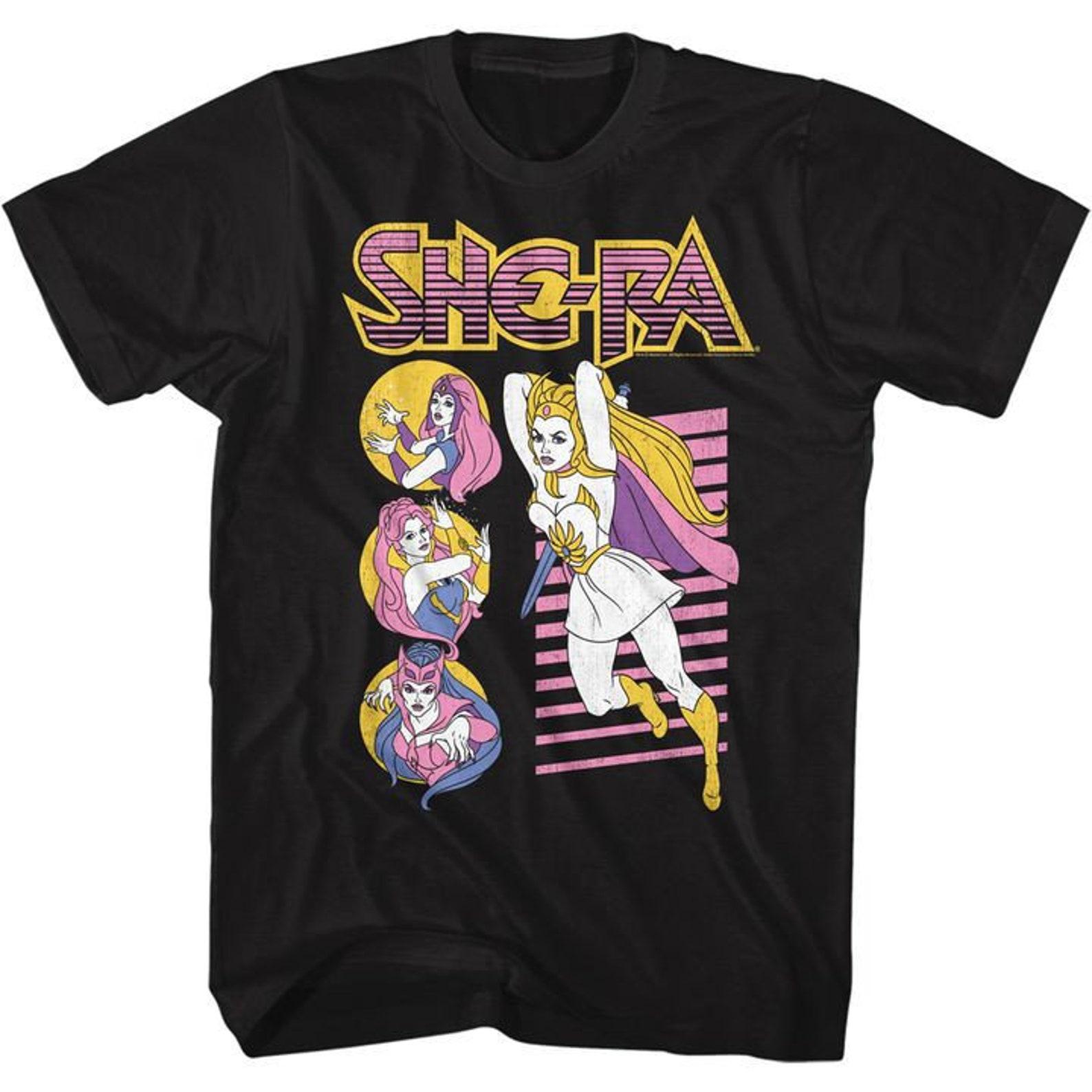 Masters Of The Universe She Ra & Co Black Adult T-Shirt 2XL