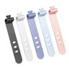 20pcs 73mm Reusable Silicone Cable Ties, Cord Organizer Wire Holder Straps, Portable Cable Management Zip Clips