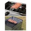 Barbecue Grilling Basket 6 Hot Dogs Metal Barbecue Sausage Rack Grill Mesh Clip Holder Picnic