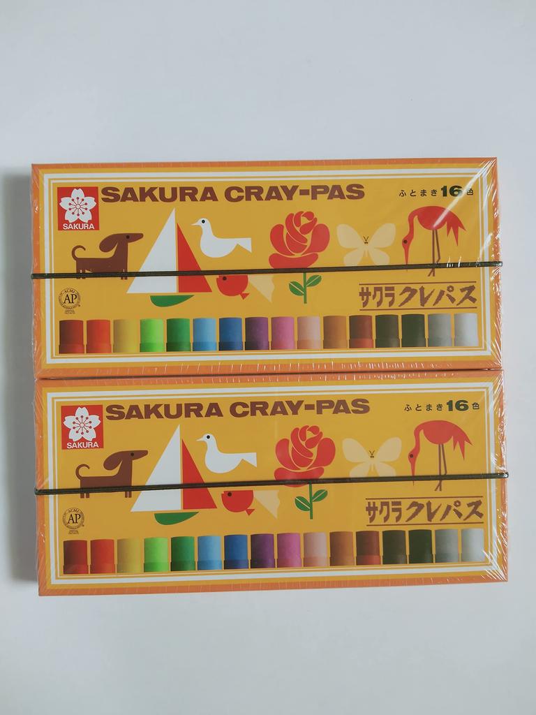 Sakura Thick Roll Set with Elastic Cord LP16R of Cray-Pas Cray-Pas 16-Color (Set 2)