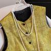 Women's Retro Round Neck Layered Vest