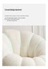 Cozy Pumpkin Single Sofa Chair: Recline & Relax in Lamb Wool Fabric