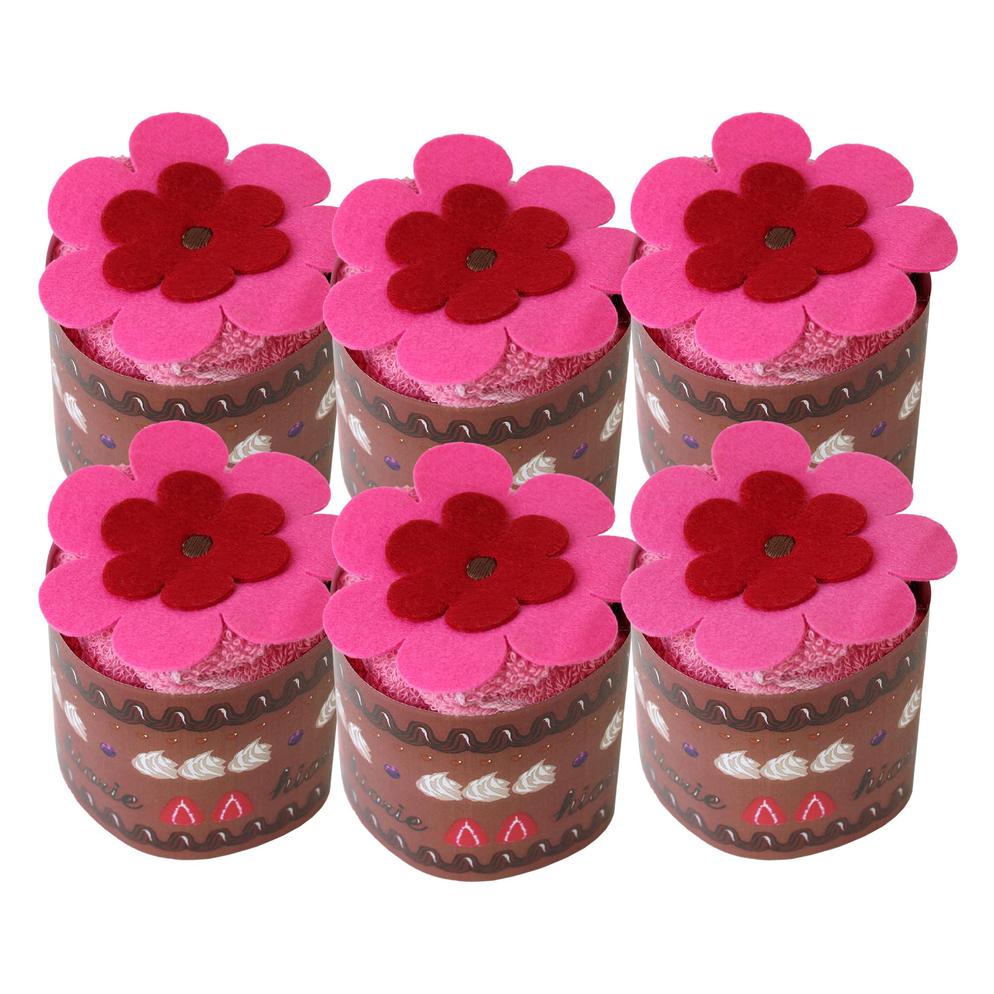 

Набор из 6 полотенец для рук Hiorie Sweet Cake с петлей, сделано в Японии, цветок