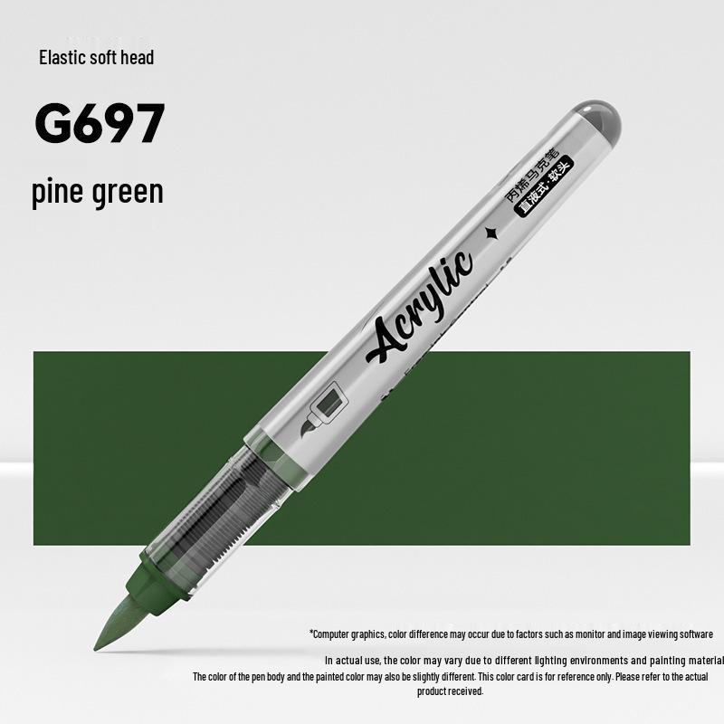 Jinzhi Liquid Acrylic Marker Pen - Soft Tip, Opaque, Large Capacity, Stackable Colors