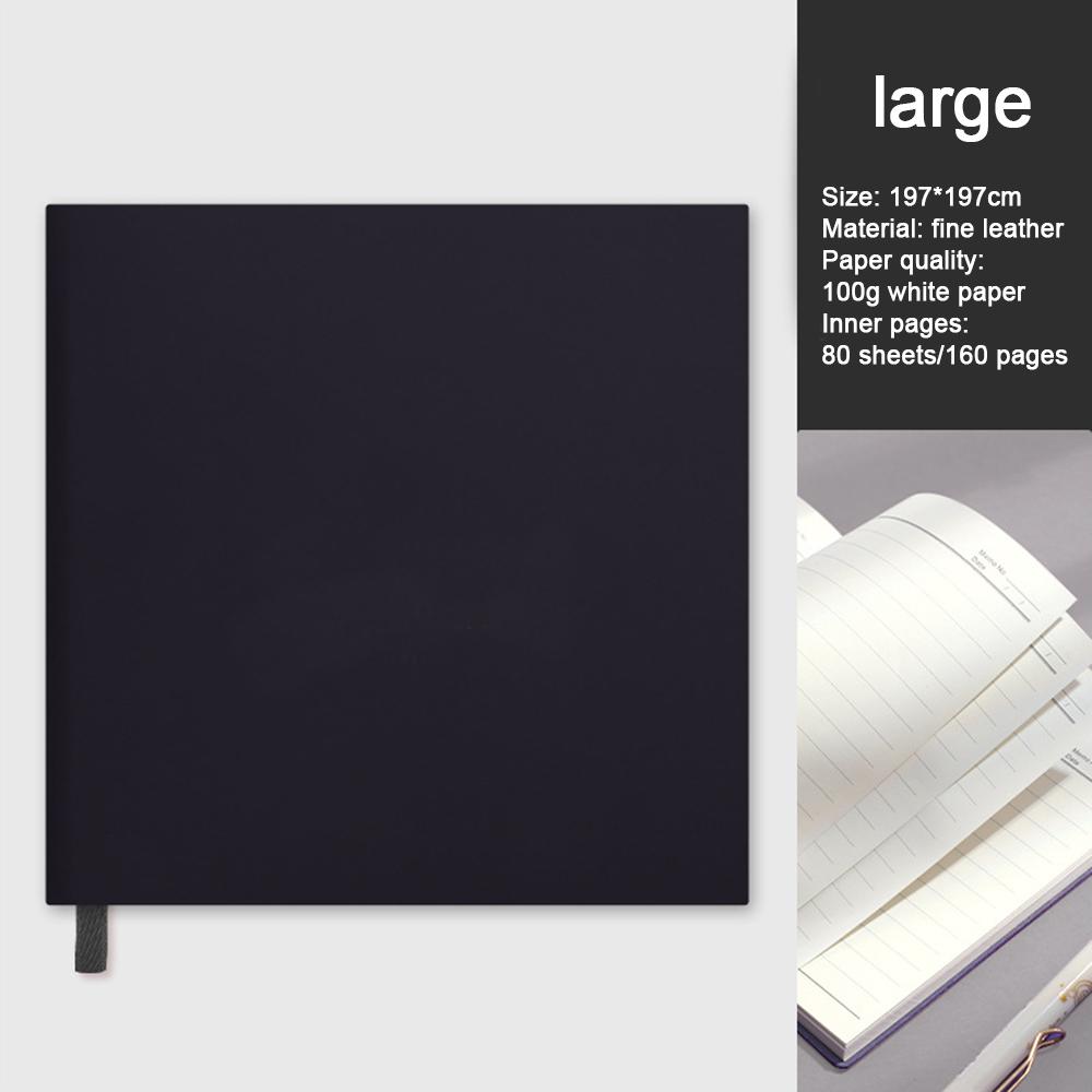 (Free logo engraving) Thickened 80 square notebooks, hand ledger with horizontal lines, diary for students, notepad for girls, simple travel journal