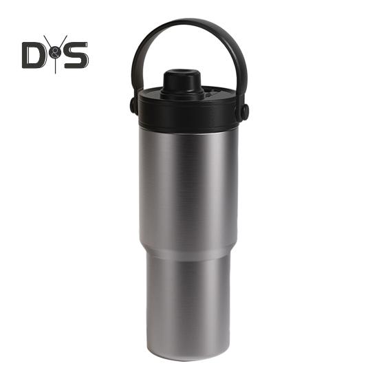 Insulated Vacuum Flask Travel Bottle with Straw Large Capacity BPA Free Food Grade Heat-Insulated Water Bottle Tumbler